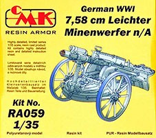 CMK RA059 7,58 cm Leichter Minenwerfer n/A German WWI 1/35