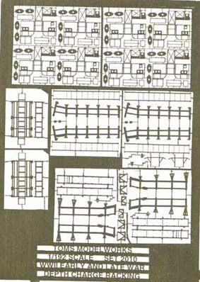 Tom's Modelworks 2010 WWII destroyer and escort depth change racks