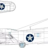 Eduard EX1053 Mask B-17F US nat. insignia rounded (EDU) 1/48