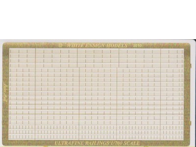 White Ensign Models PE 0796 ULTRAFINE RAILINGS 1/700