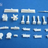 Pavla Models U72-30 Polikarpov Po-2 M-11 engine, engine cover, loaded wheels, two kinds of machine guns, ski udercarriage, propeller, bomb racks, bombs 1:72