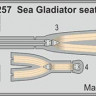 Eduard 33257 1/32 Sea Gladiator seatbelts STEEL (ICM)