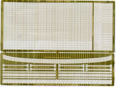 White Ensign Models PE 4001 EXTRAFINE 3-BAR RAILS &amp; LADDERS to suit all Heller kits 1/400