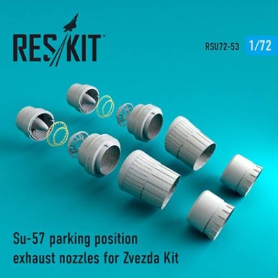 Reskit RSU72-0053 Su-57 parking position exhaust nozzles (ZVE) 1/72