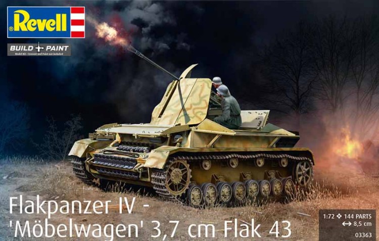 Revell 03363 Flakpanzer IV "Mobelwagen" 3.7cm Flak 43 1/72