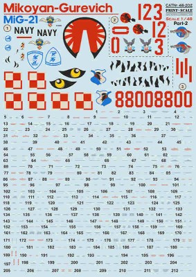 Print Scale 48-202 MiG-21 Polish Air Force Part 2 1/48