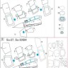 Metallic Details MDM4815 Sukhoi Su-27/Su-27UB/Su-30SM Masks (designed to be used with Kitty Hawk Models kits) 1/48