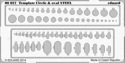 Eduard 00027 Circle &amp; oval STEEL
