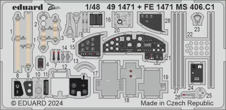Eduard FE1471 MS 406.C1 (DORA W.) 1/48