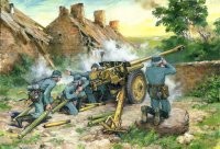 ICM 35801 7,62 cm Pak 36(r), немецкая пушка 2МВ с расчетом 1/35