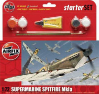 Airfix 55100 Supermarine Spitfire Mkia Набор с Красками и Клеем1/72