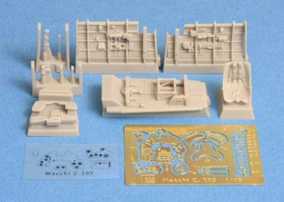 Sbs Model 48012 Macchi C 205 Veltro cockpit set 1/48