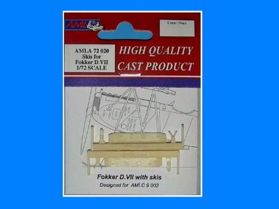 AML AMLA72020 Fokker D.VII - skis (Finnish version) 1/72