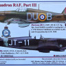 AML AMLC72021 Декали 312 Squadron RAF Part III. 1/72