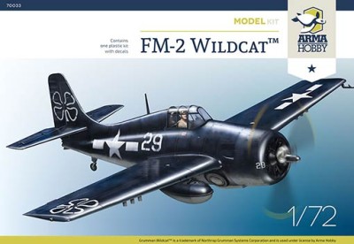 Arma Hobby 70033 FM-2 Wildcat Model Kit (2x camo) 1/72