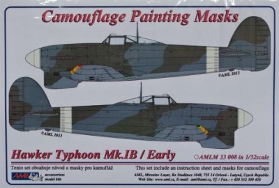 AML AMLM33008 Маска камуфляж Hawker Typhoon Mk.IB Early 1/32