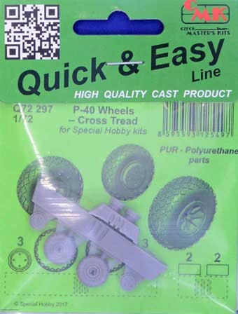 CMK Q72297 P-40 wheels - cross tread (SP.HOBBY) 1/72