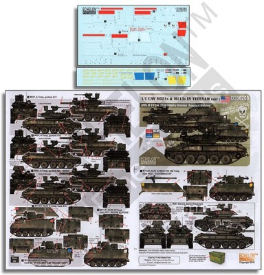 Echelon FD D356268 1/1 CAV M551s &amp; M113s IN VIETNAM Part 2 1/35