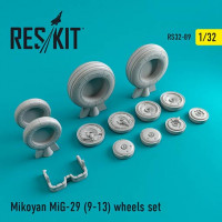 Reskit RS32-0089 Mikoyan MiG-29 (9-13) wheels set 1/32