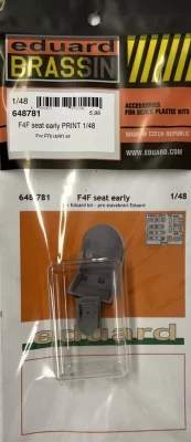 Eduard 648781 BRASSIN F4F seat early PRINT (EDU) 1/48