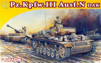 Dragon 7386 Pz.Kpfw. III Ausf. N (DAK, s.Pz.Abt. 501, 1943) 1/72