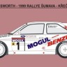 Reji Model 43108 Ford Escort RS Cosworth Rallye ?umava 1999 1/43