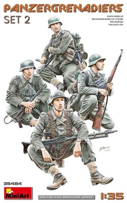 Miniart 35484 Panzergrenadiers Set No.2 (4 fig.) 1/35