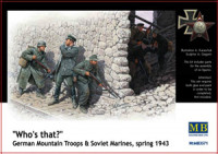 Master Box 03571 "Кто там?": немецкие горные стрелки и советские морские пехотинцы, весна 1943 г. 1/35