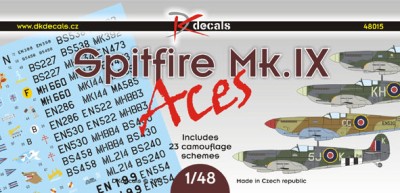 Dk Decals 48015 Spitfire Mk.IX Aces (23x camo) 1/48