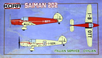 Kora Model KPK72101 Saiman 202 Italian Service - Civilian 1/72