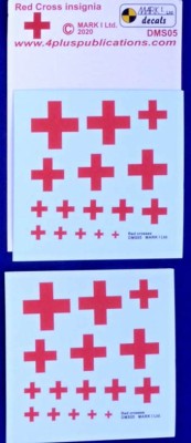 4+ Publications DMK-DMS05 Red Cross insignia (2 sets)