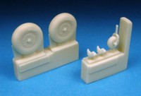 Barracuda Studios BCR72225 Boulton-Paul Defiant Mk.I Mainwheels and Tailwheel (designed to be used with Airfix and Pavla kits) 1/72