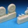 Barracuda Studios BCR72225 Boulton-Paul Defiant Mk.I Mainwheels and Tailwheel (designed to be used with Airfix and Pavla kits) 1/72
