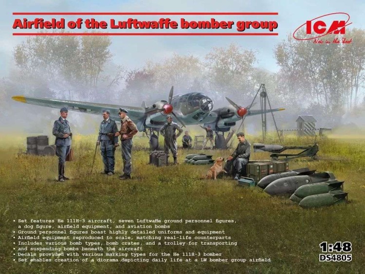 ICM DS4805 Airfield of Luftwaffe bomber group (DIORAMA) 1/48