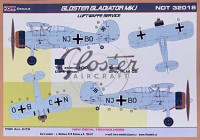 Kora Model NDT32018 Gloster Gladiator Mk.I Luftwaffe декали 1/32