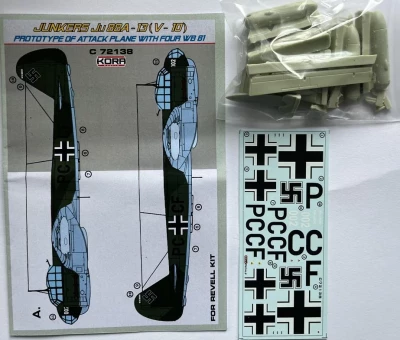 Kora Model C72138 Junkers Ju 88A-13 (V-10) Conv.set (REV) 1/72