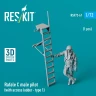 Reskit F72061 Rafale C male pilot w/ access ladder type 1 1/72