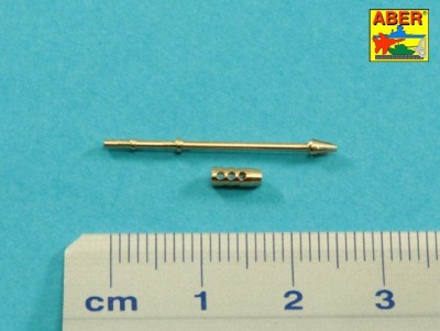Aber 35 L-297 Barrel for U.S. M85 cal .50 heavy machine gun used on M60 Paton, M728, LVTP7 (designed to be used with Academy, AFV Club, Dragon, Takom and Tamiya kits)[M60A-1 M60A-2] 1/35