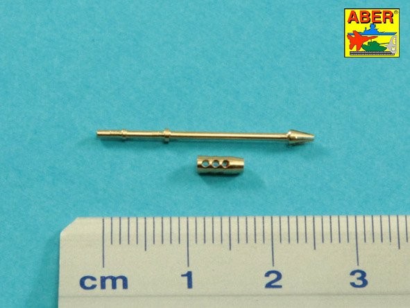 Aber 35L297 Barrel for U.S. M85 cal .50 heavy machine gun used on M60 Paton, M728, LVTP7 (designed to be used with Academy, AFV Club, Dragon, Takom and Tamiya kits)[M60A-1 M60A-2] 1/35