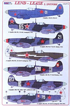 AML AMLD48018 Декали S.Spitfire, Lend-Lease Pt.I (re-edit.) 1/48