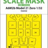 Art Scale 200-M32125 Mitsubishi A6M2b Type 21 Zero canopy frame paint mask (outside only) 1/32