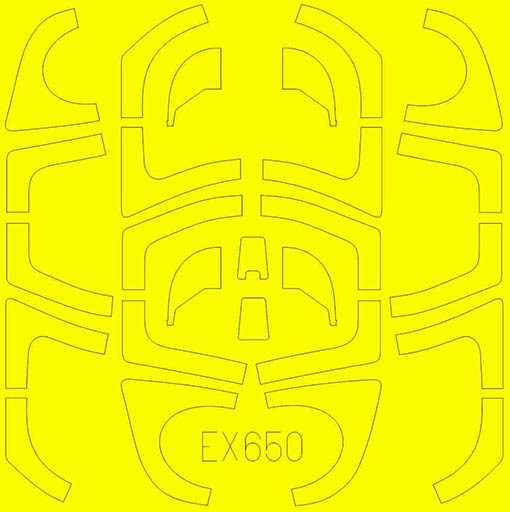 Eduard EX650 Mask 1/48 Yak-130 TFace (ZVE)