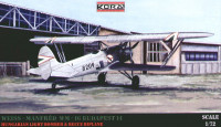 Kora Model 7274 WM-16 Budapest 14 Hungar.Light Bomber Biplane 1/72