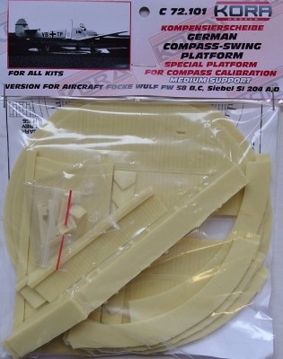 Kora Model C72101 German Compass-Swing Platf.(FW 58B/C,Si 204A) 1/72