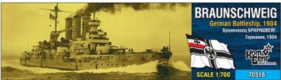 Combrig 70516 German Braunschweig Battleship, 1904 1/700