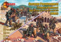 Mars MAR72123 German Paratroopers (Tropical Uniform) with 10.5cm LG42&8cm s.G.W.34 1/72