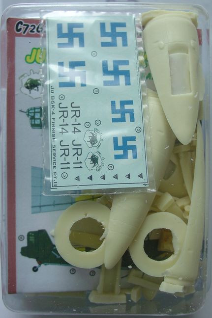 Kora Model C7262 Ju 86K-4/B3A Finnish - Conv.set (Part II.) 1/72