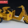 Plusmodel 4013 U.S. Scooter sidecar (resin kit) 1/48