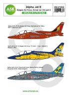 Art Scale 200-D72020 Alpha Jet E Belgian Air Force and Armee de l'Air part 3 1/72