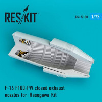 Reskit RSU72-0088 F-16 F100-PW closed exh. nozzles (HAS) 1/72